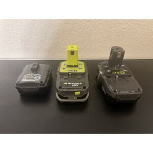 Lot Of 3 Ryobi 18v One + And 12v Batteries For Parts